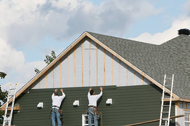 Professional Siding Contractor technician working in Marion Center, MA